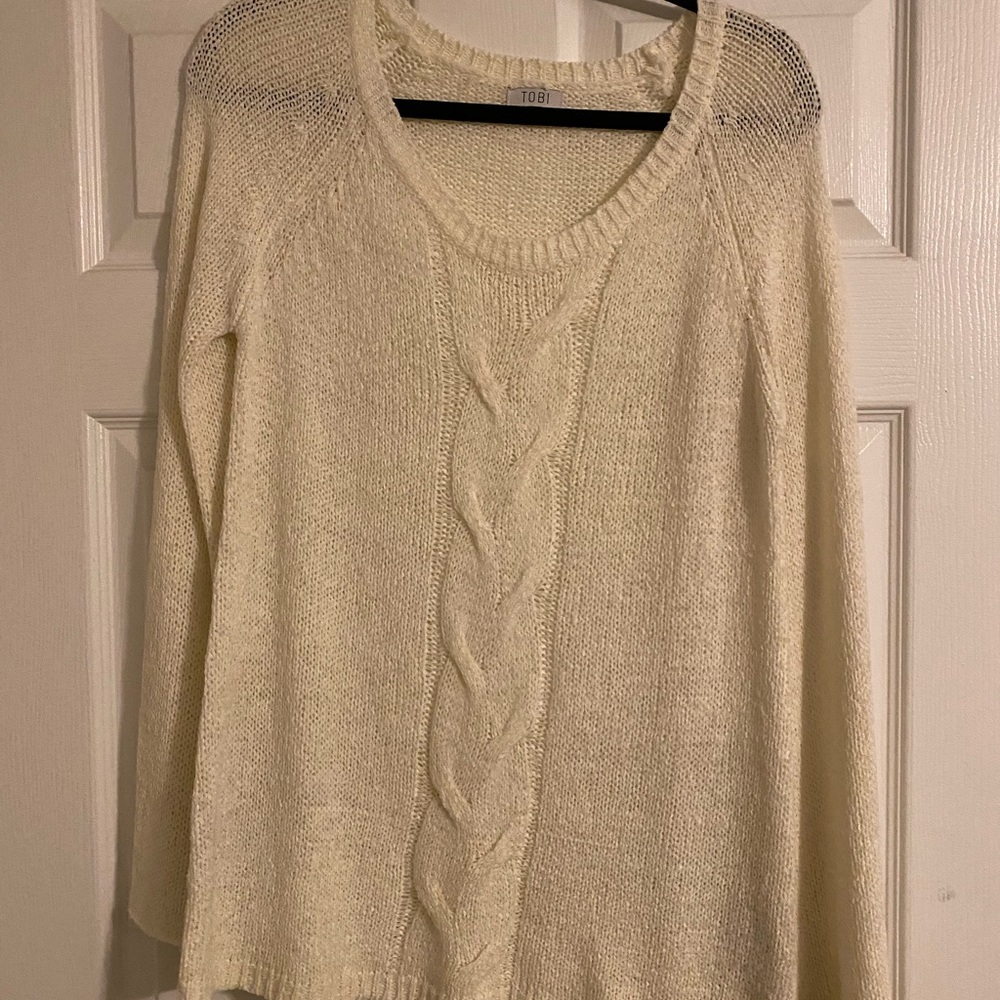 Tobi cream sweater